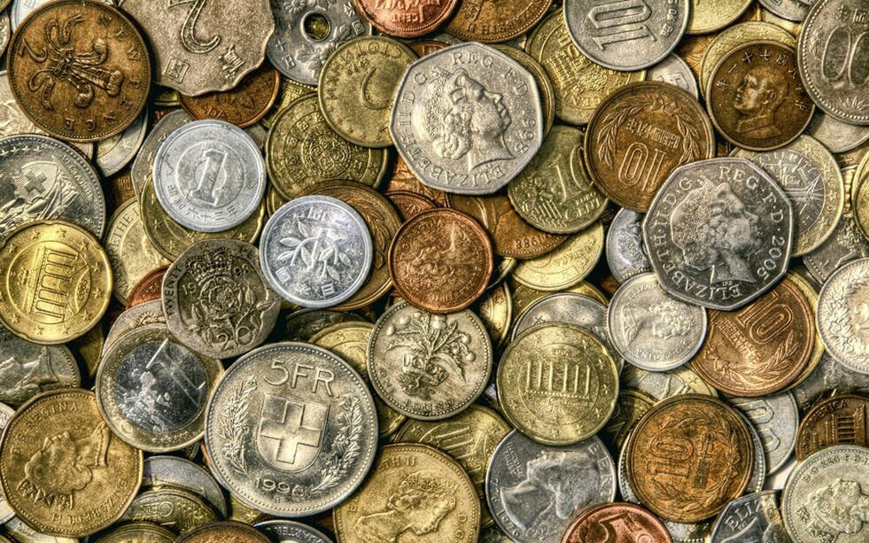 幸运硬币是财务福祉的象征