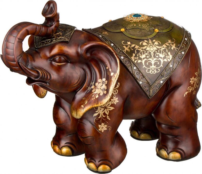 大象雕像作为好运的护身符